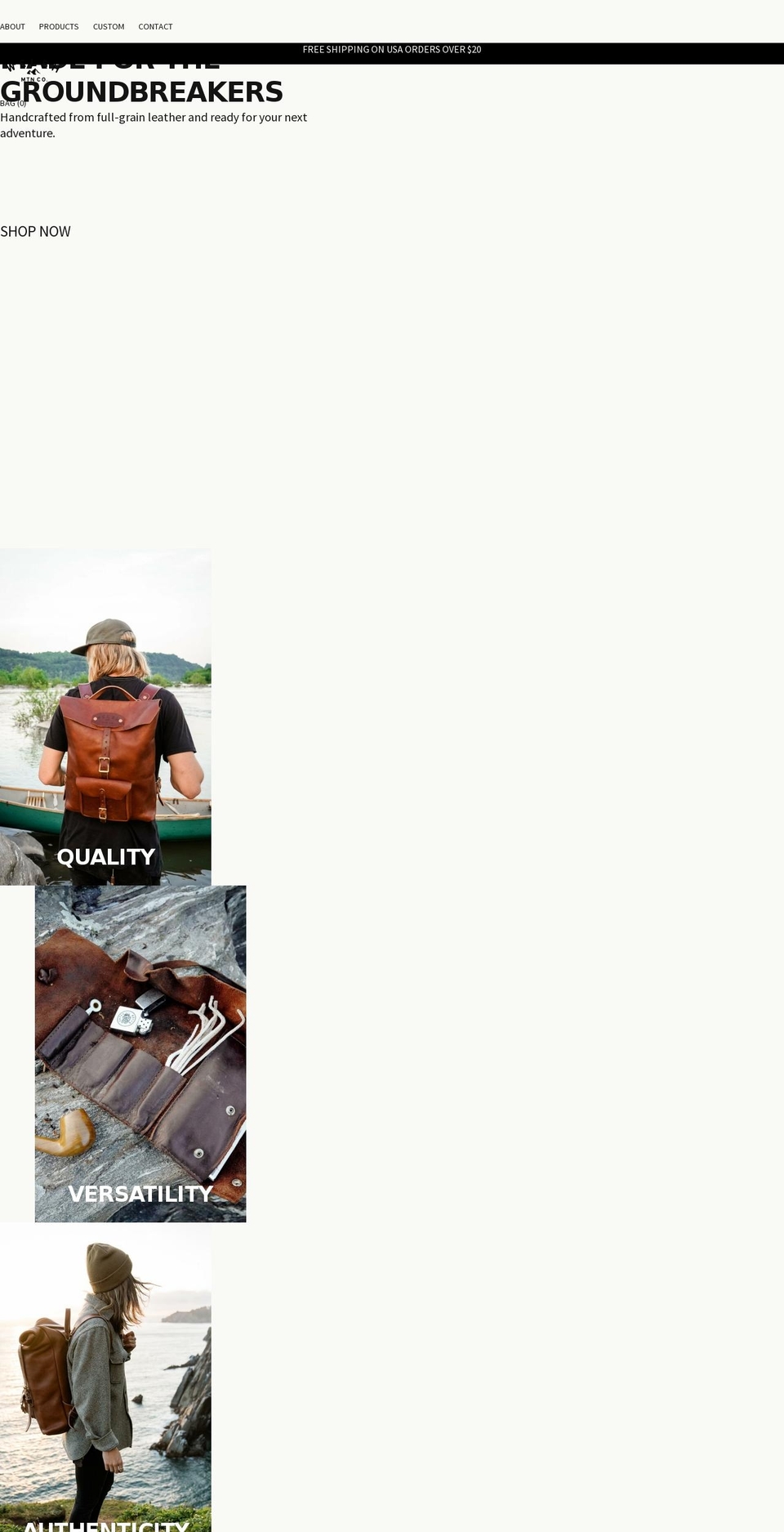 welshmtn.com shopify website screenshot
