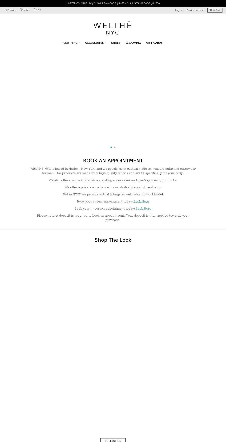 welthenyc.com shopify website screenshot