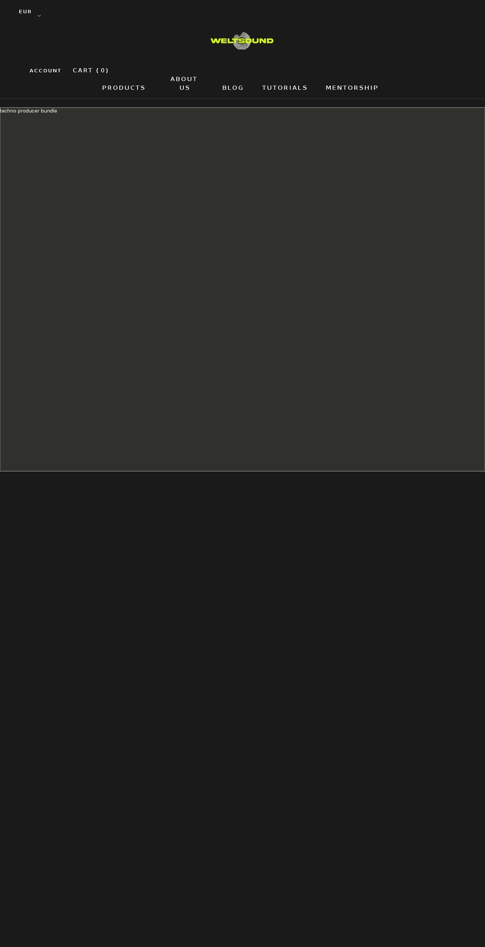 weltsound.com shopify website screenshot