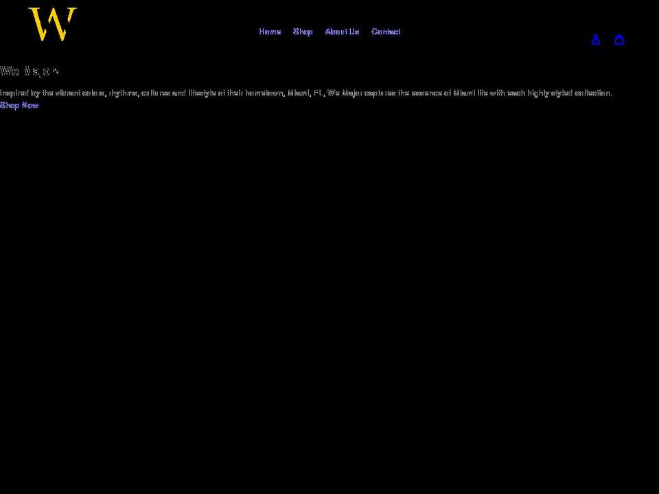 wemajorapparel.com shopify website screenshot