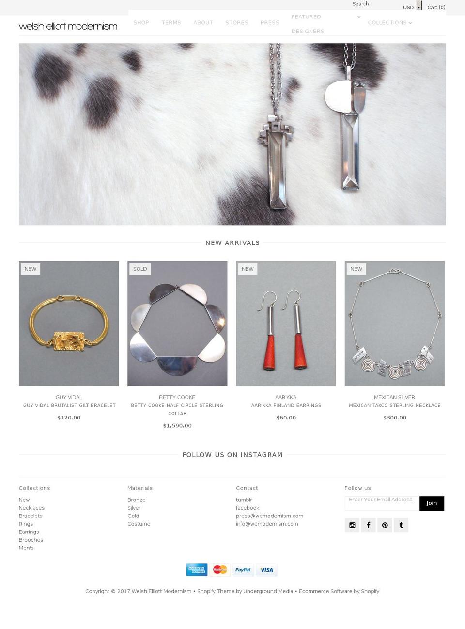 wemodernism.com shopify website screenshot