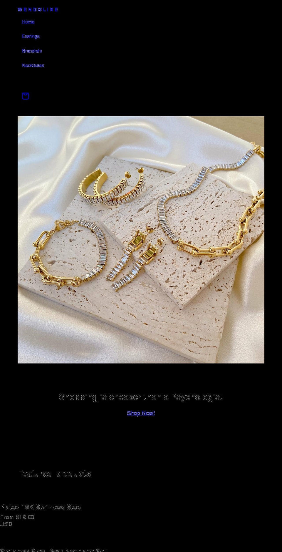 wendoline.com shopify website screenshot