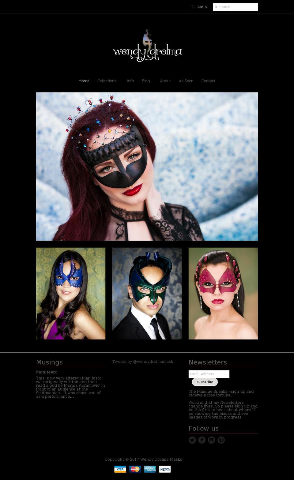 wendydrolma.com shopify website screenshot