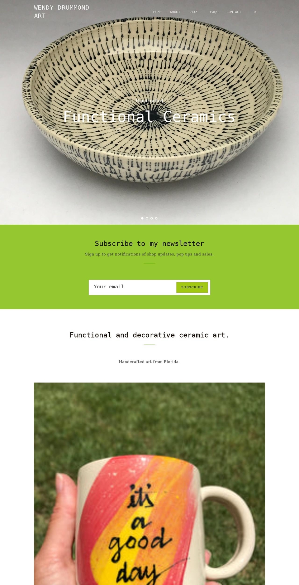 wendydrummond.com shopify website screenshot