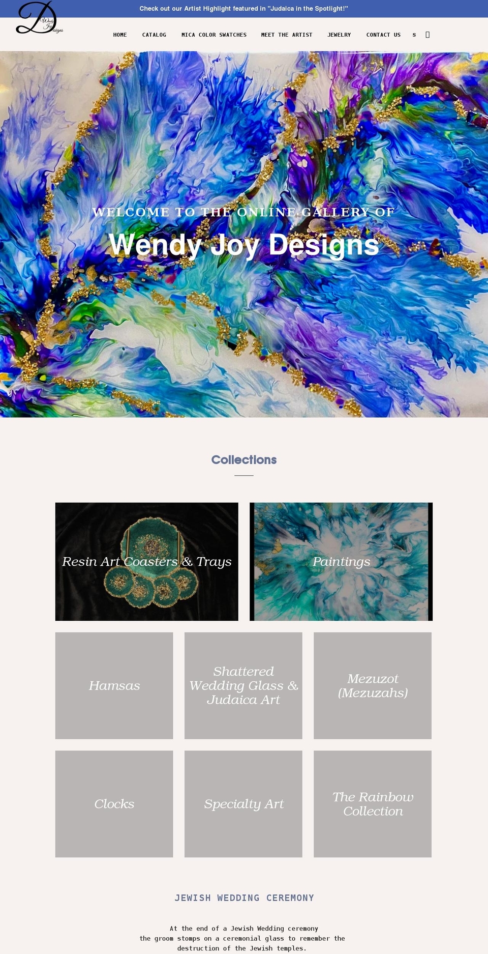 wendyjoydesigns.com shopify website screenshot