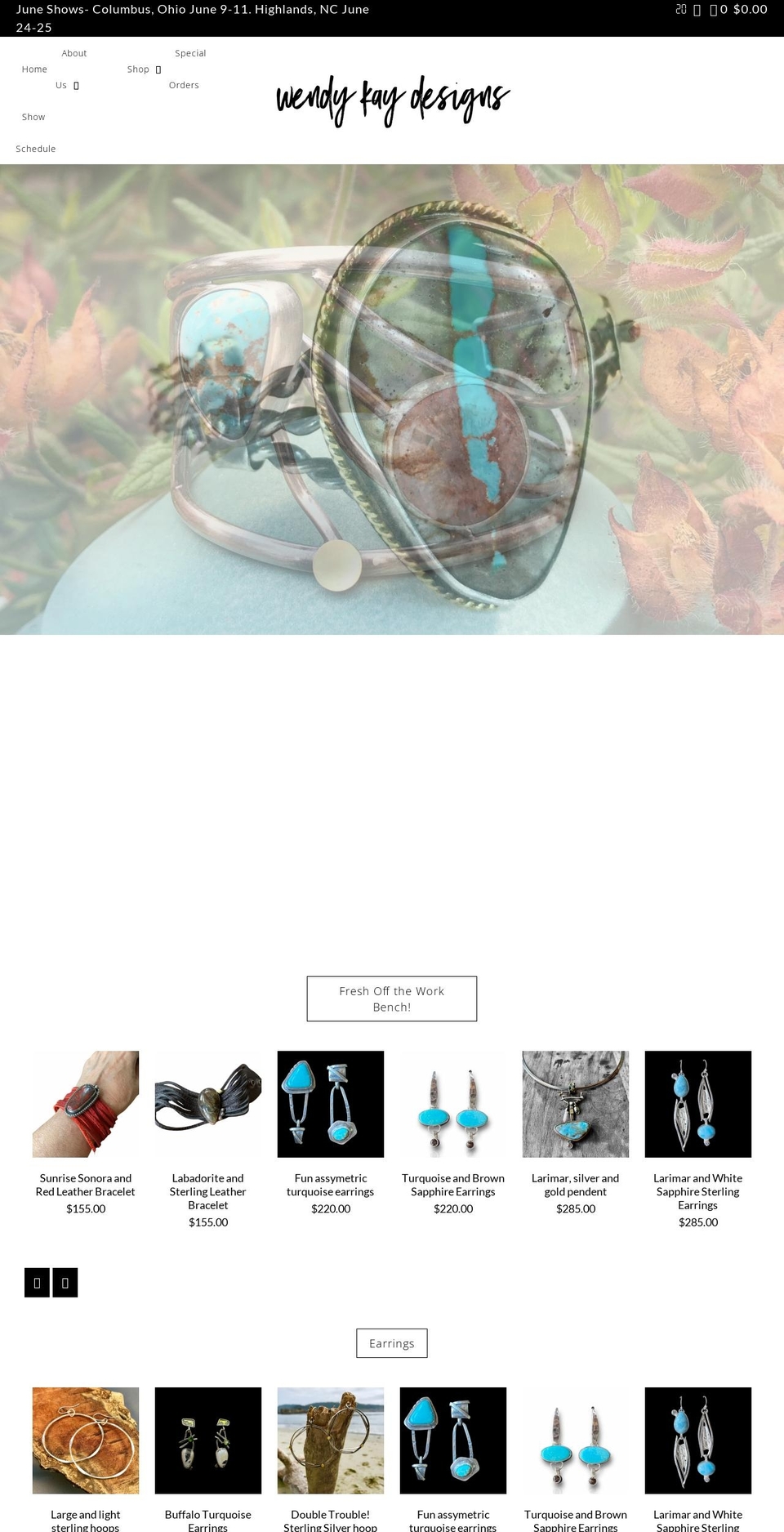 wendykaydesigns.com shopify website screenshot