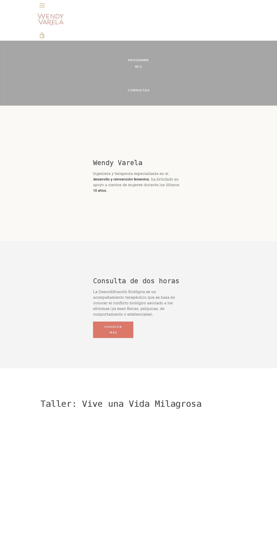 wendyvarela.com shopify website screenshot