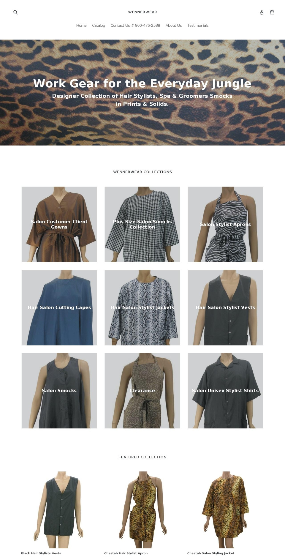 wennerwear.com shopify website screenshot