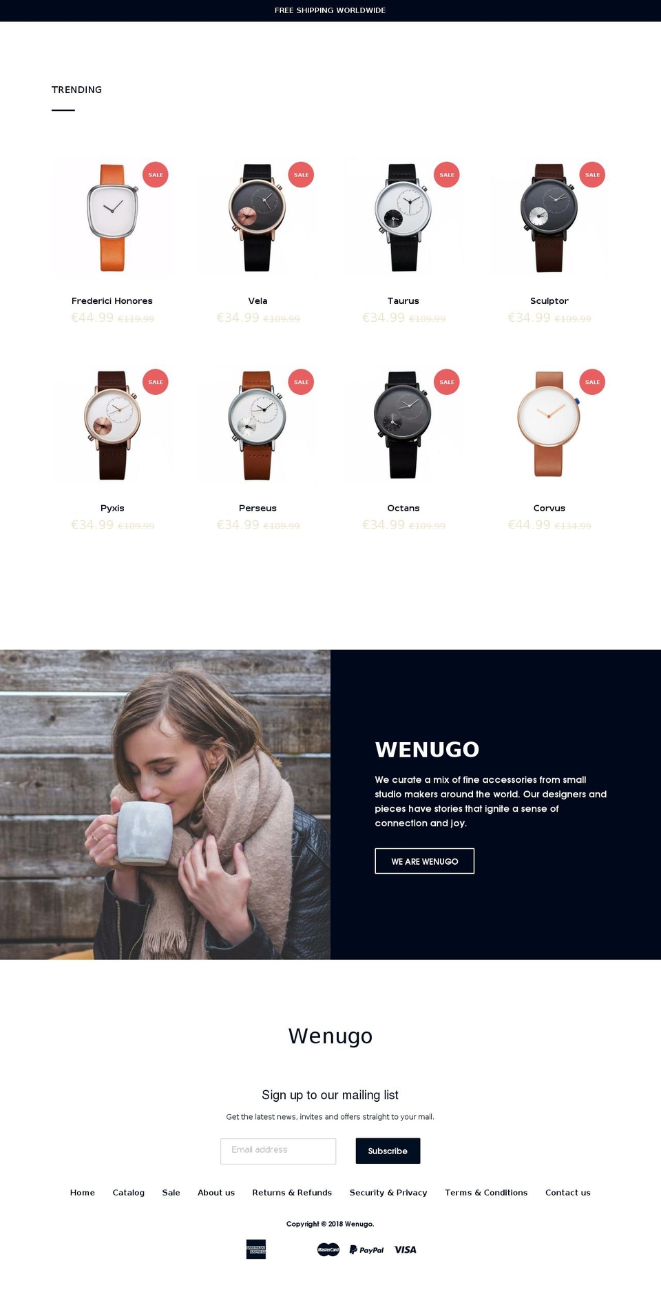wenugo.com shopify website screenshot