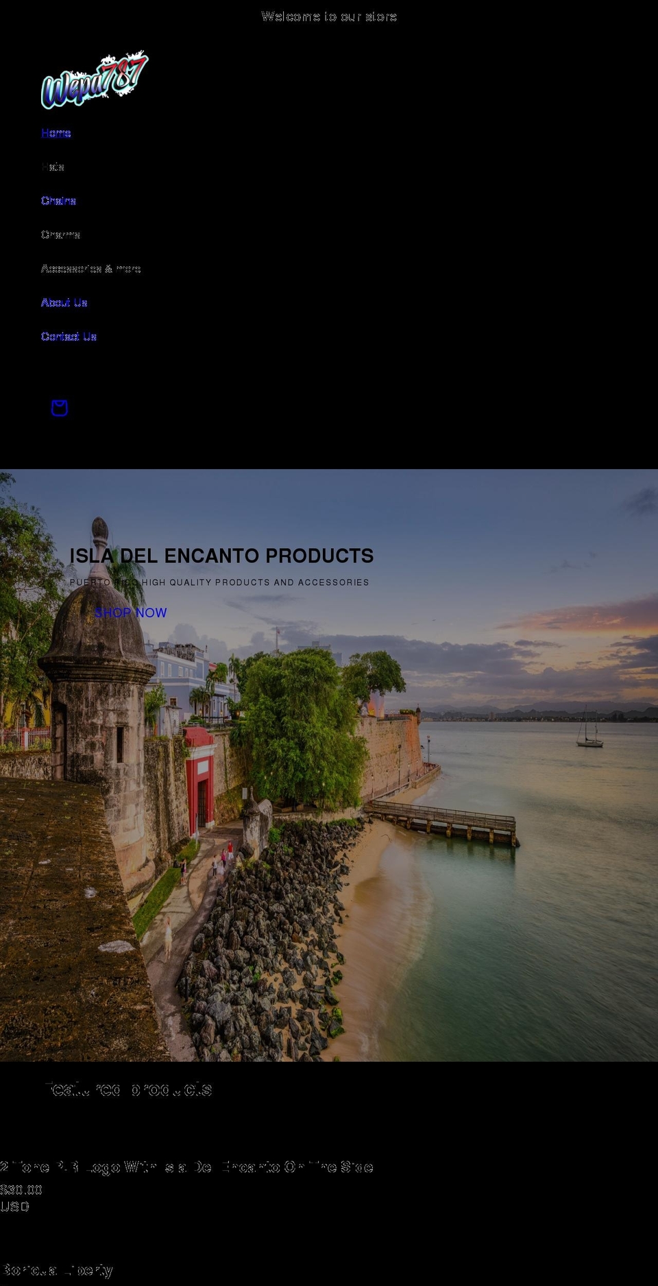 wepa787.com shopify website screenshot