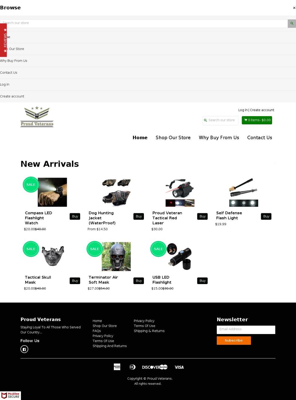 shopifybooster1-5 Shopify theme site example weproudveterans.com