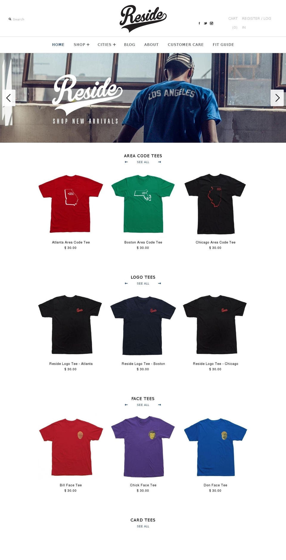 wereside.com shopify website screenshot