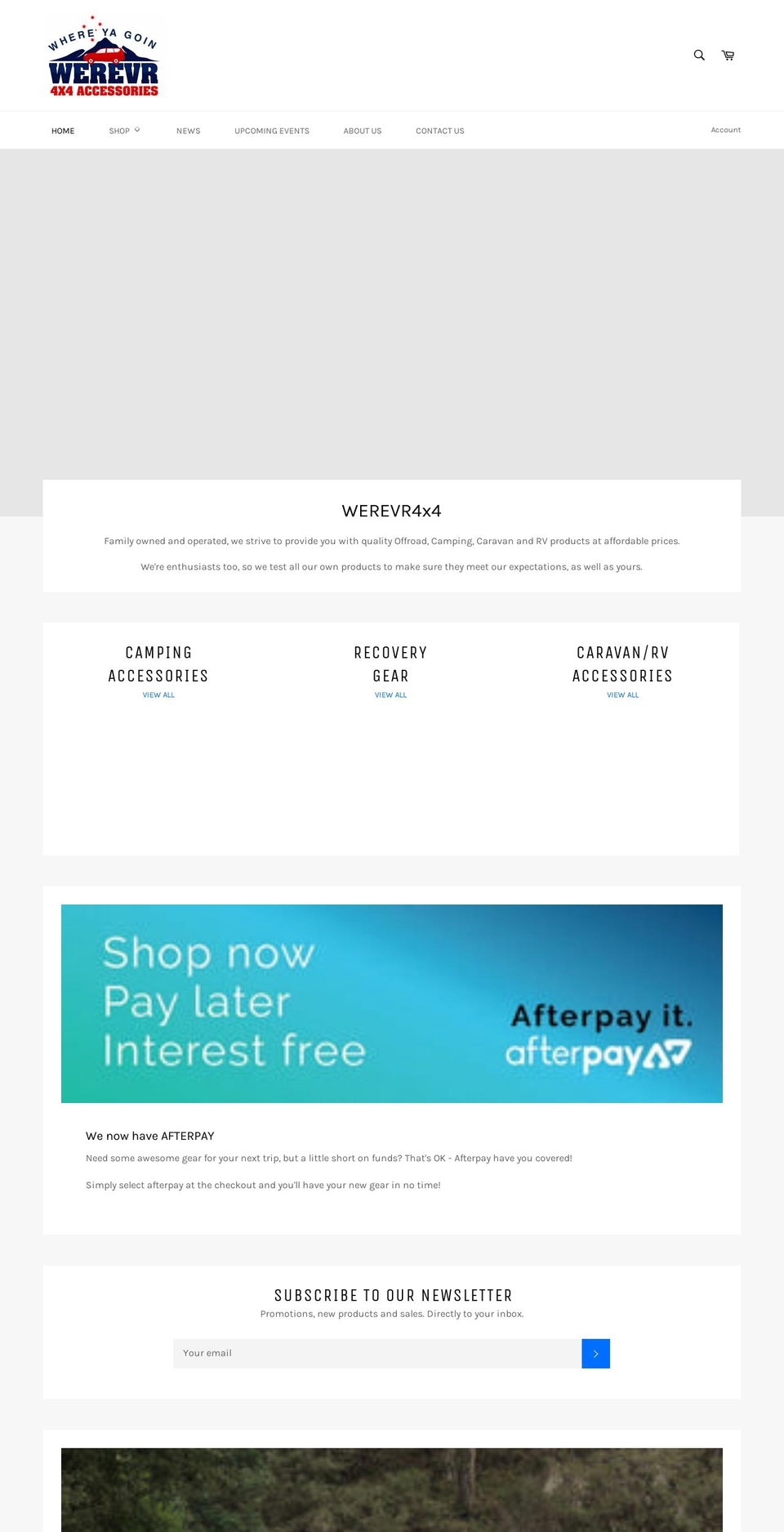 werevr4x4.com.au shopify website screenshot