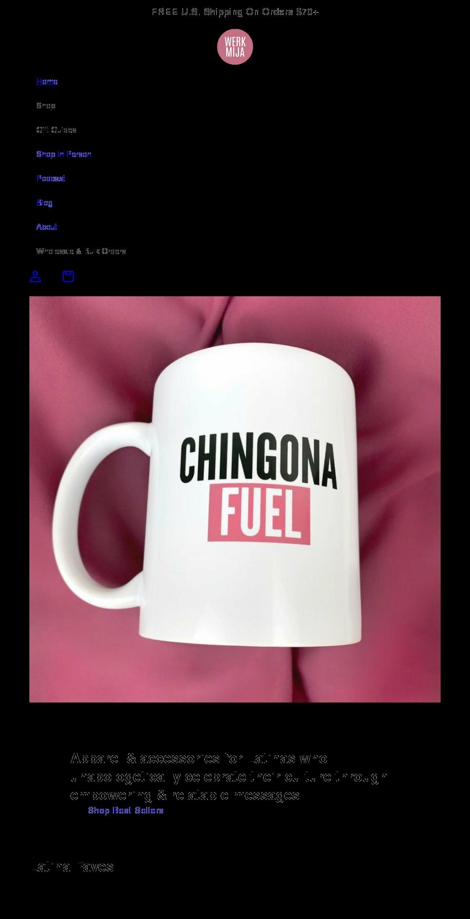 werkmija.com shopify website screenshot