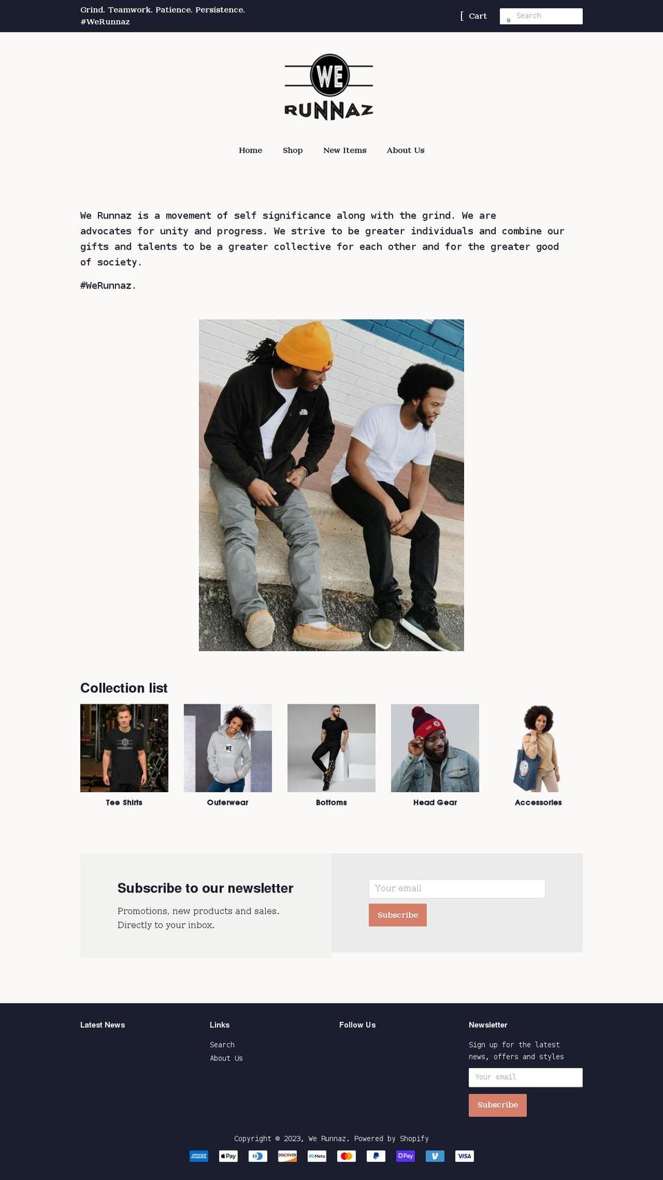 werunnaz.net shopify website screenshot