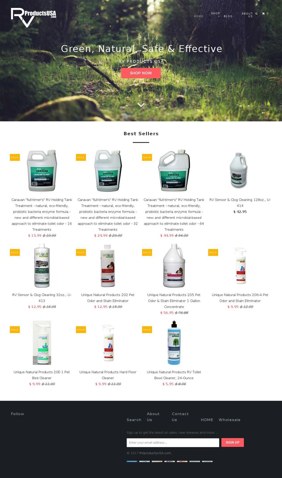 wervusa.com shopify website screenshot
