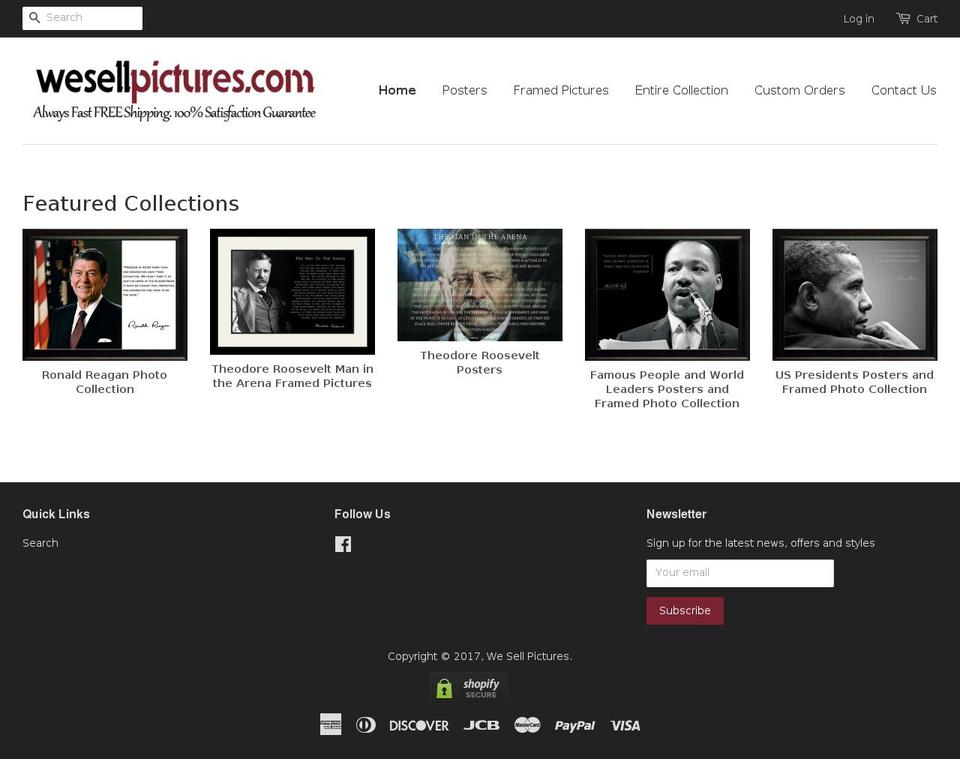 wesellpictures.com shopify website screenshot