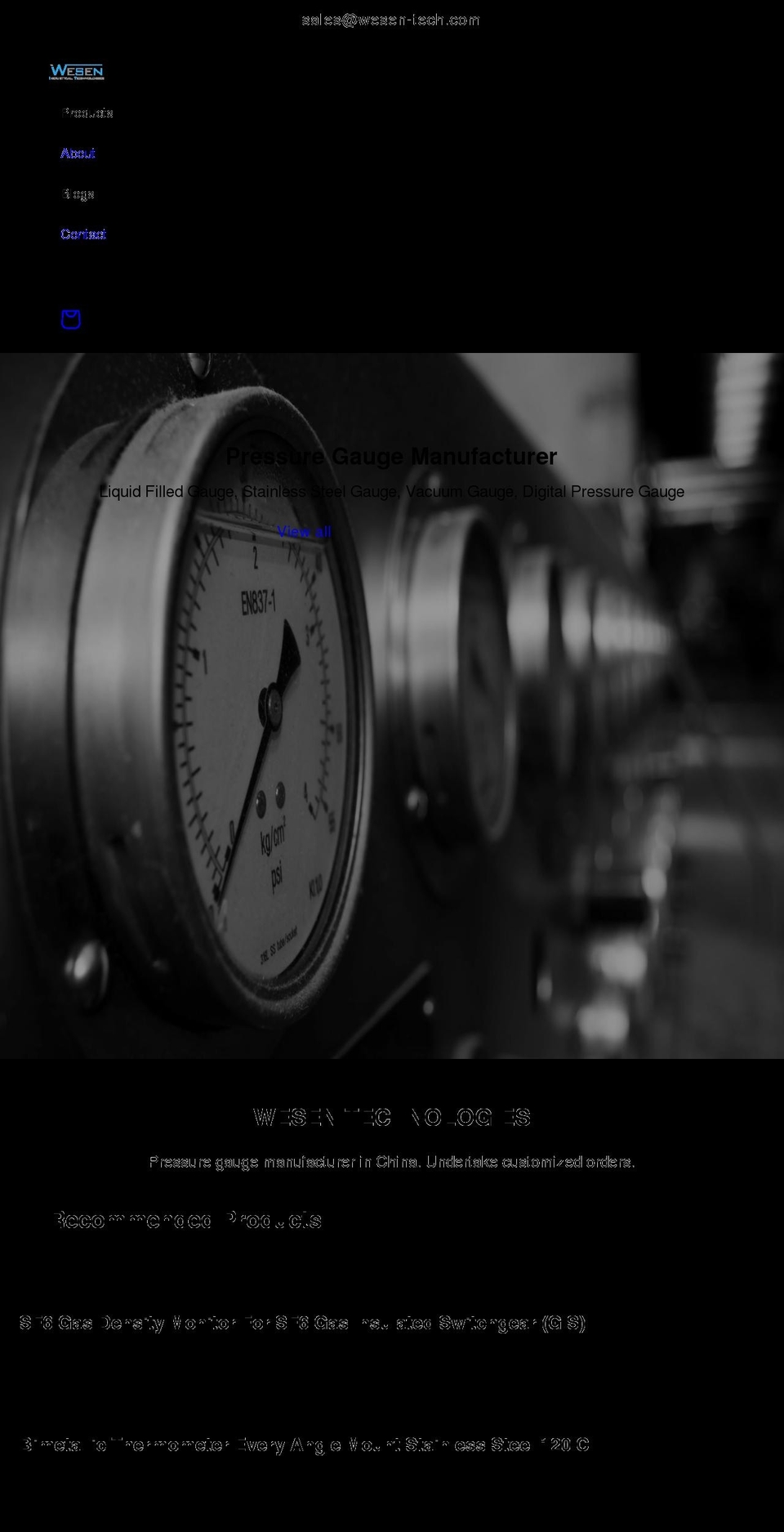 wesen-tech.com shopify website screenshot