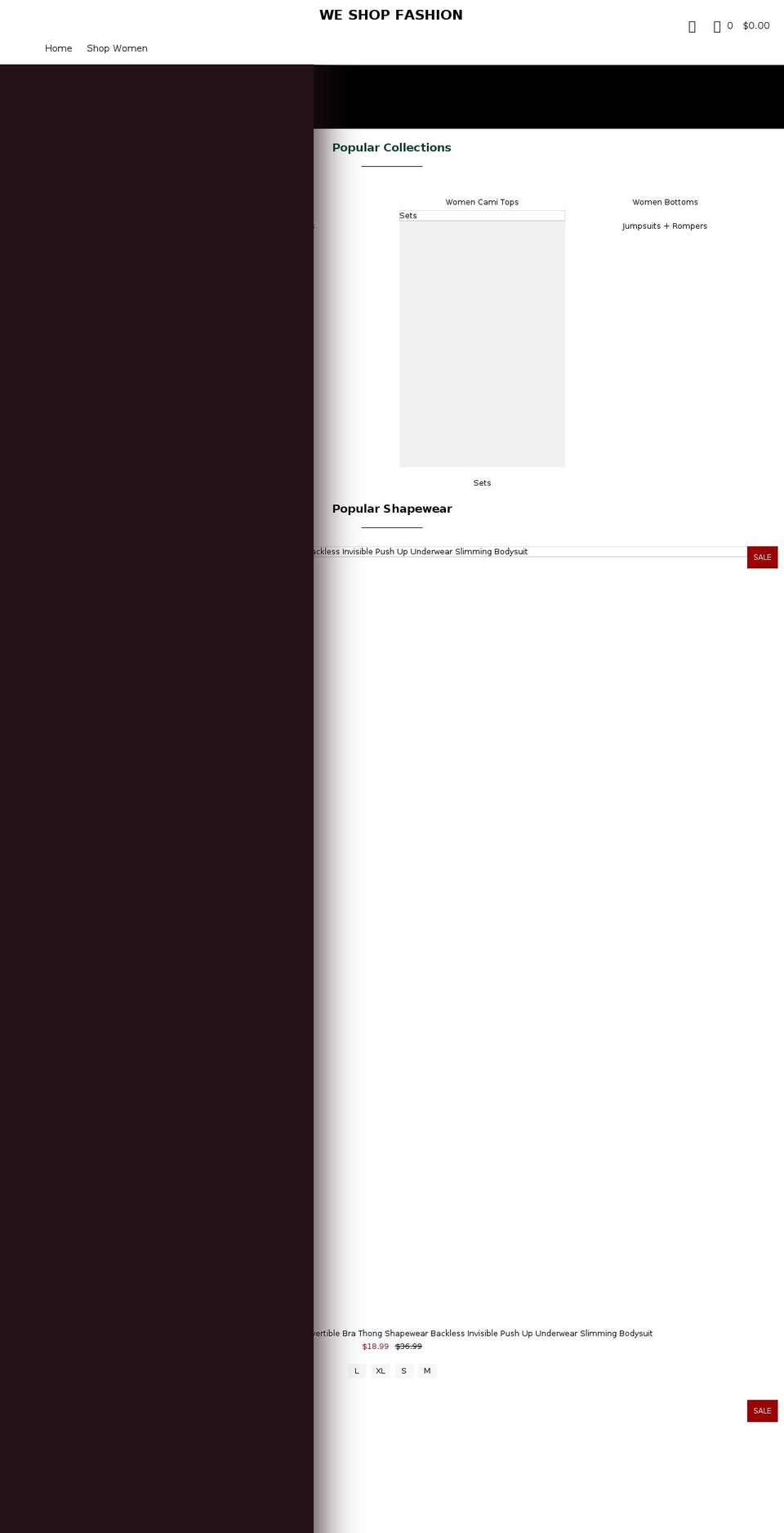 weshopfashion.com shopify website screenshot