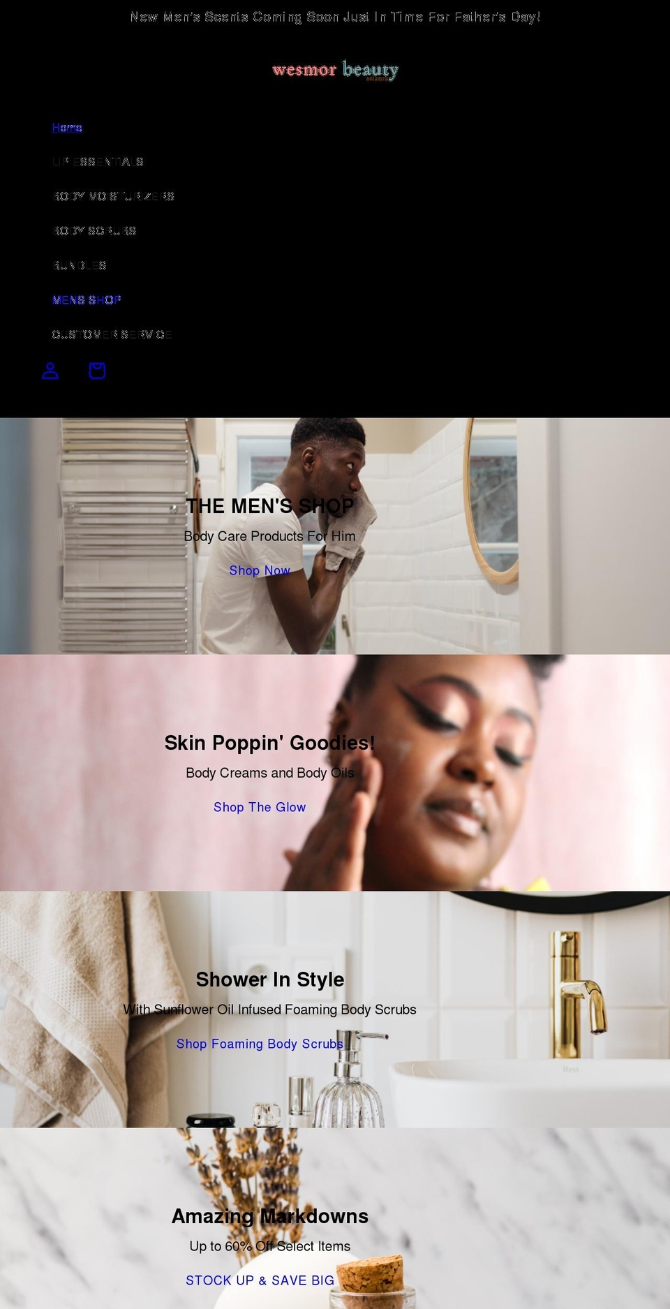 wesmorbeauty.com shopify website screenshot