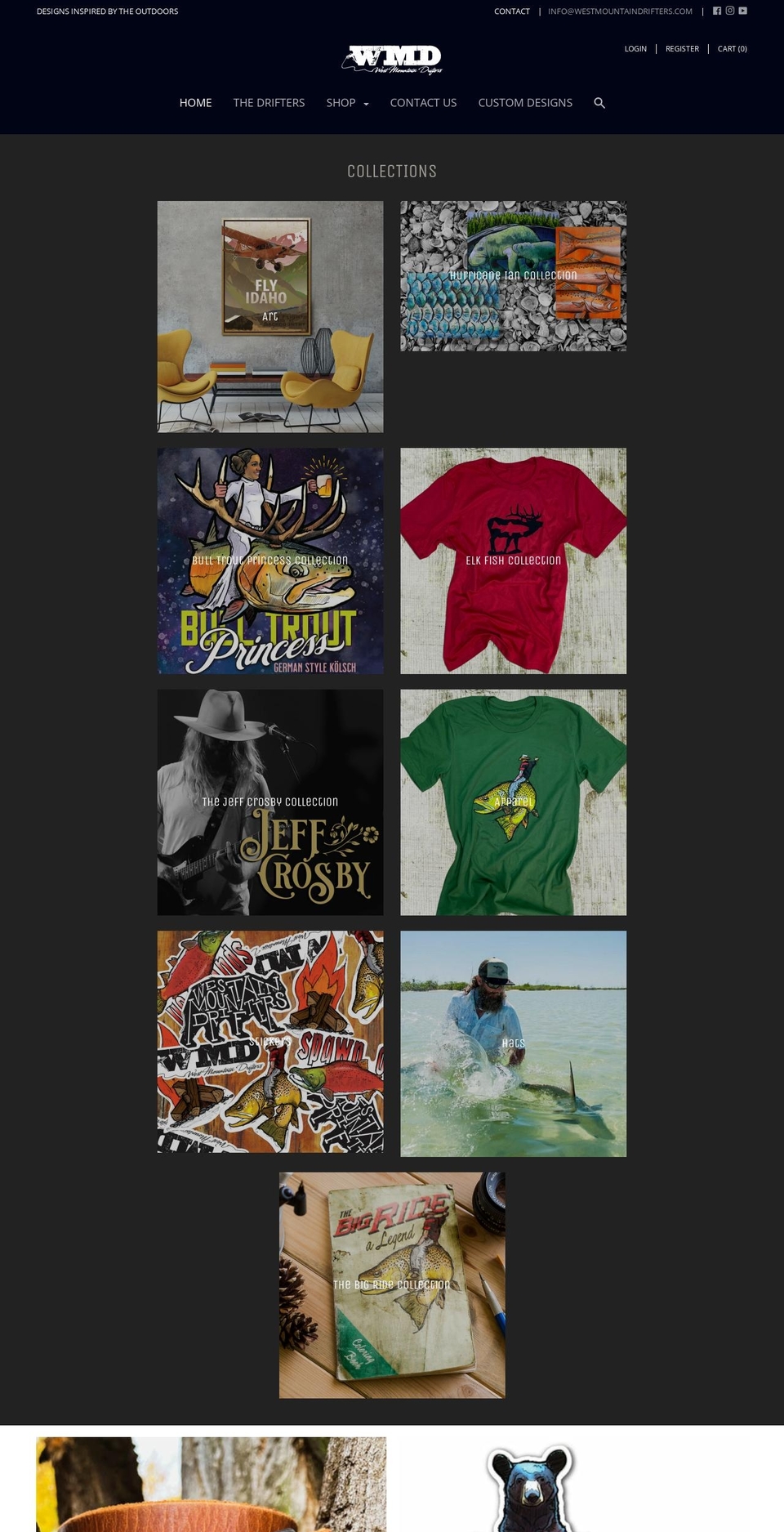 west-mountain-drifters.myshopify.com shopify website screenshot