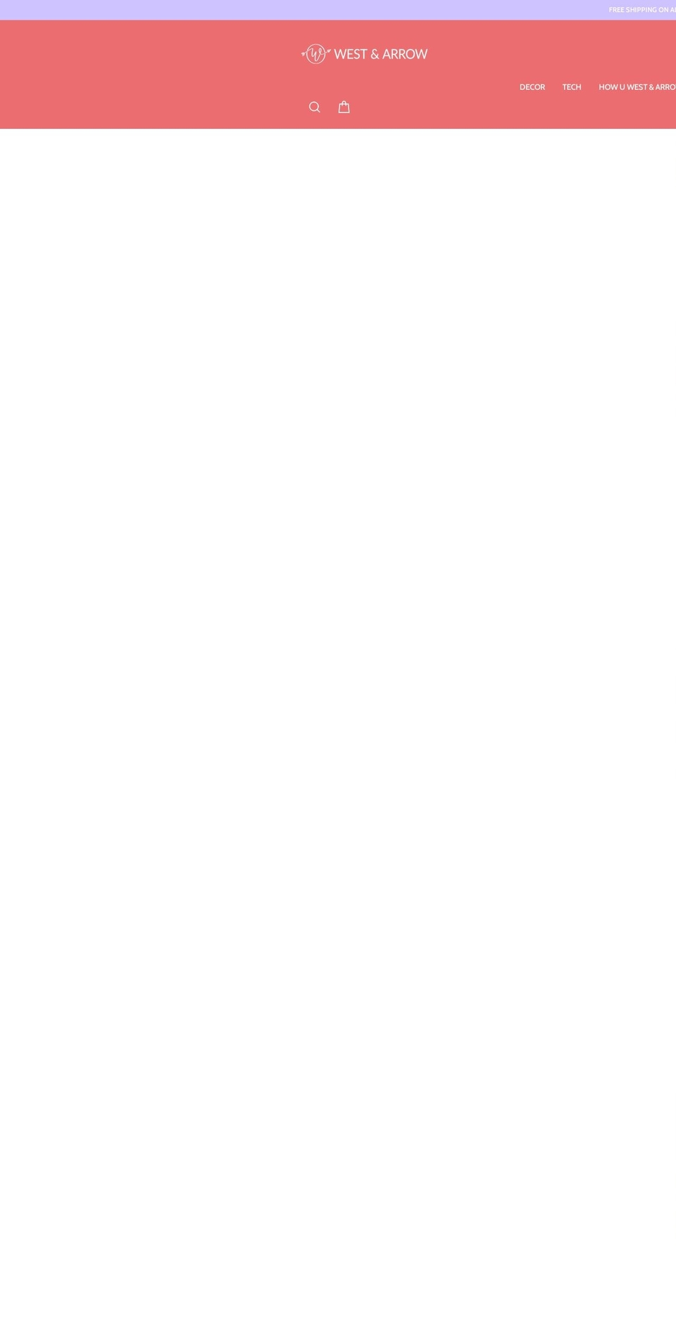 westandarrow.com shopify website screenshot