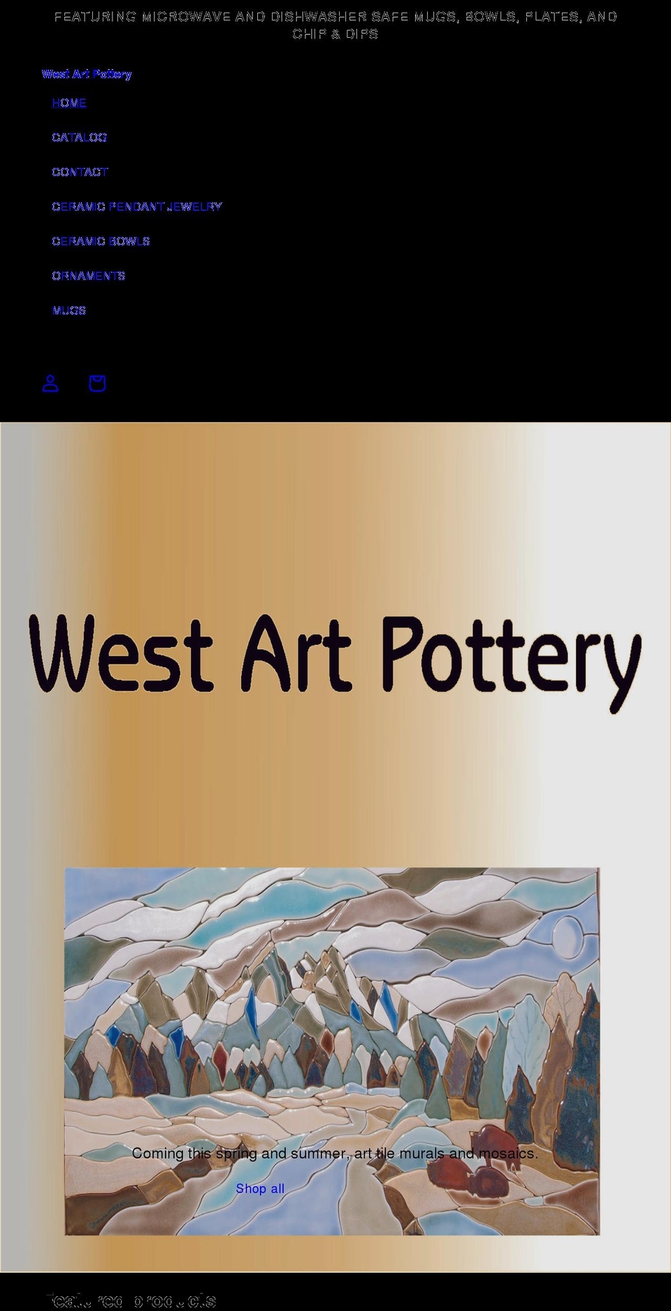 westartpottery.com shopify website screenshot