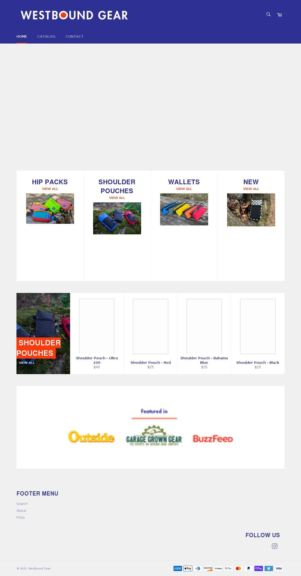 westboundgear.com shopify website screenshot