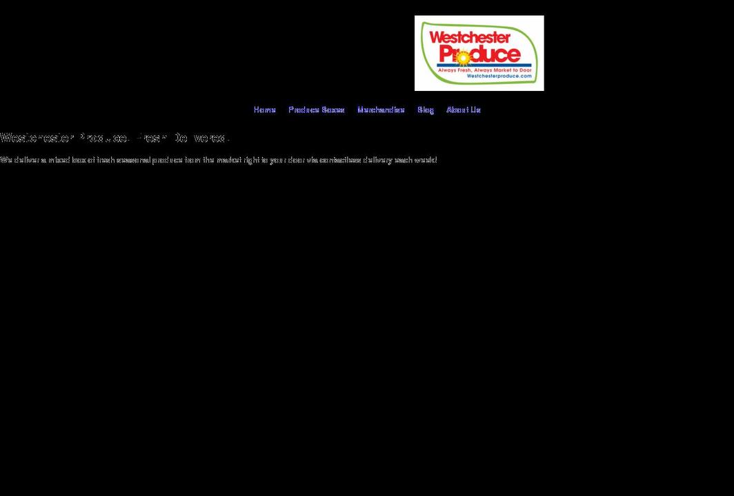 westchesterproduce.com shopify website screenshot
