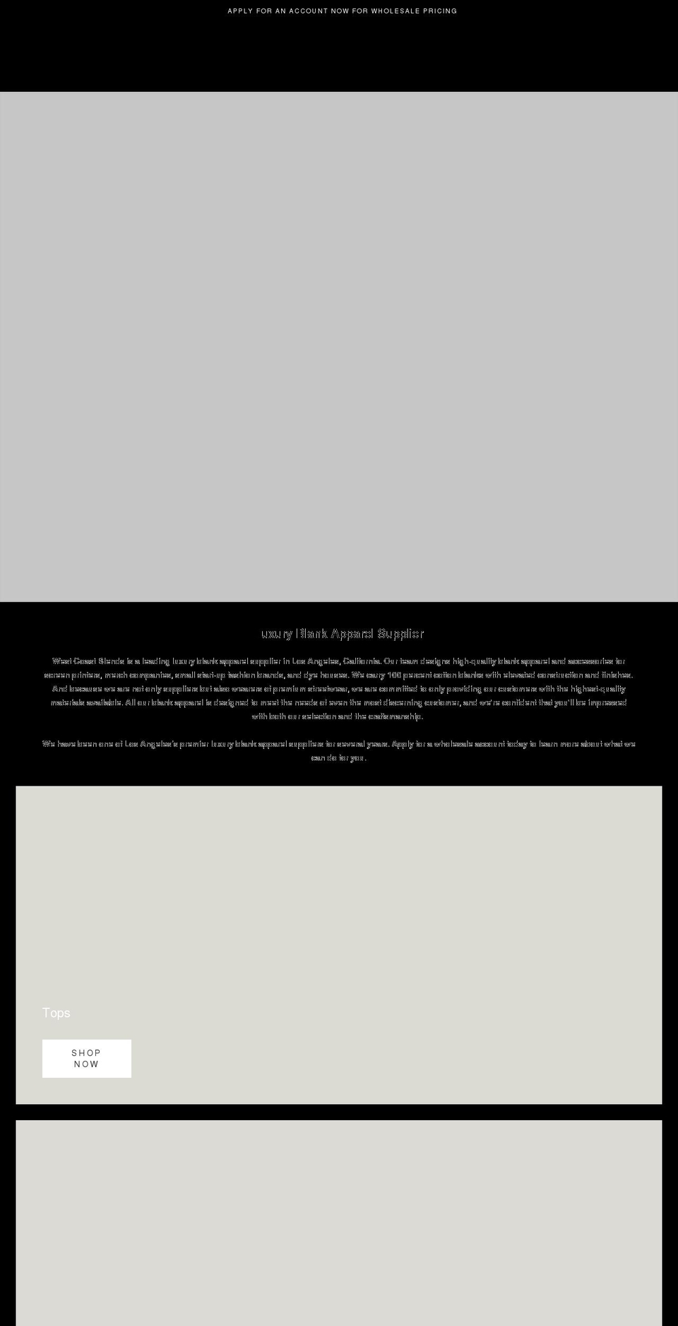 westcoastblends.com shopify website screenshot