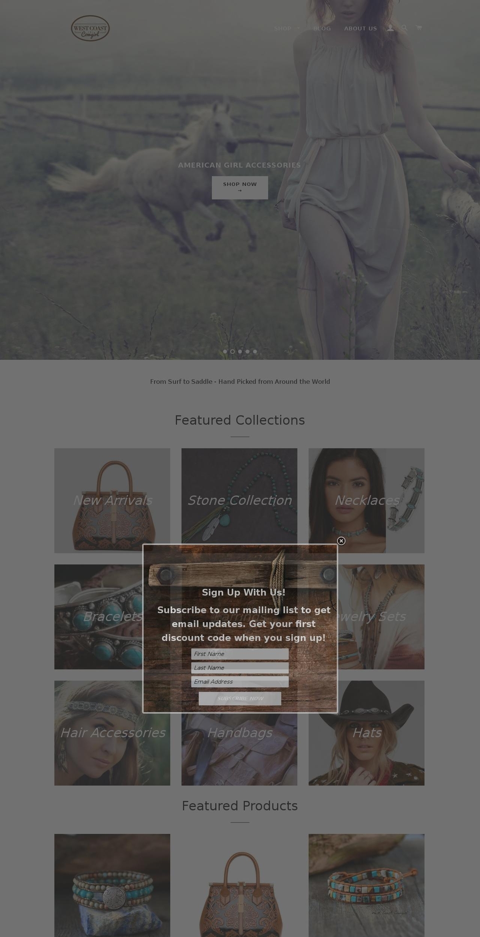 westcoastcg.com shopify website screenshot