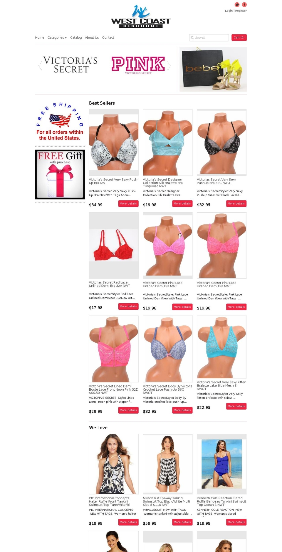 westcoastdiscount.com shopify website screenshot
