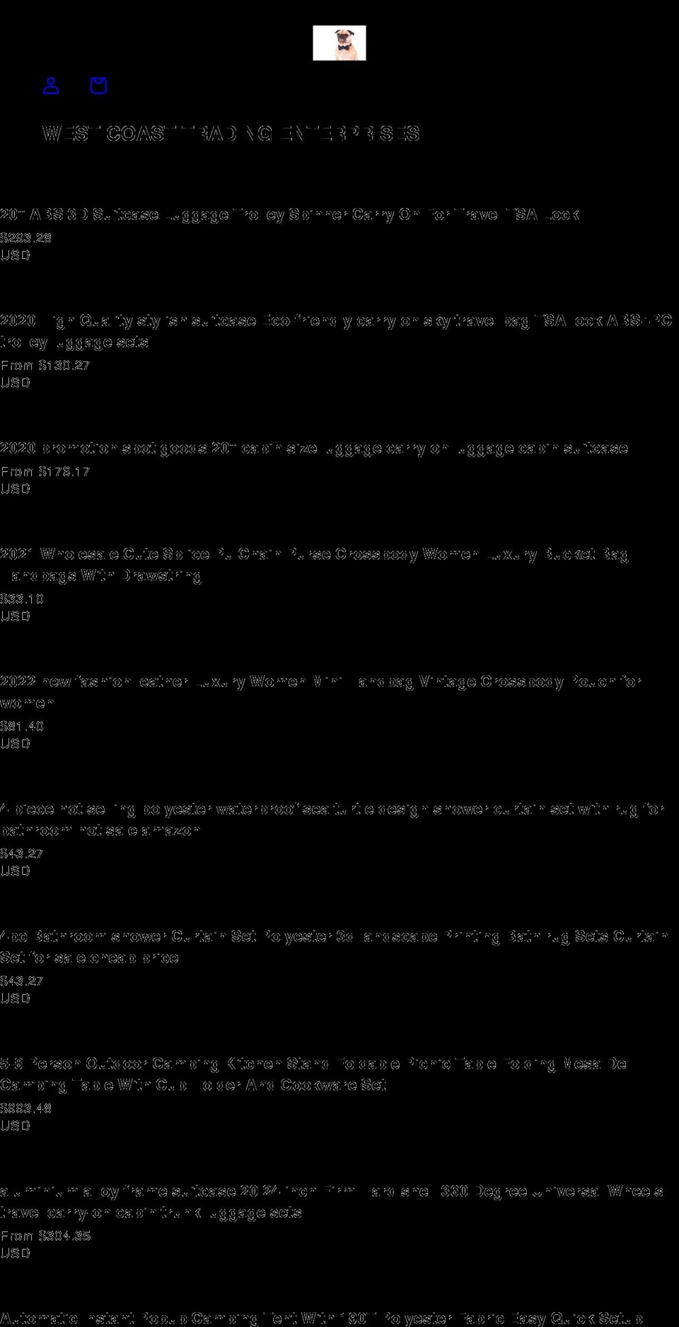 westcoastenterprising.com shopify website screenshot