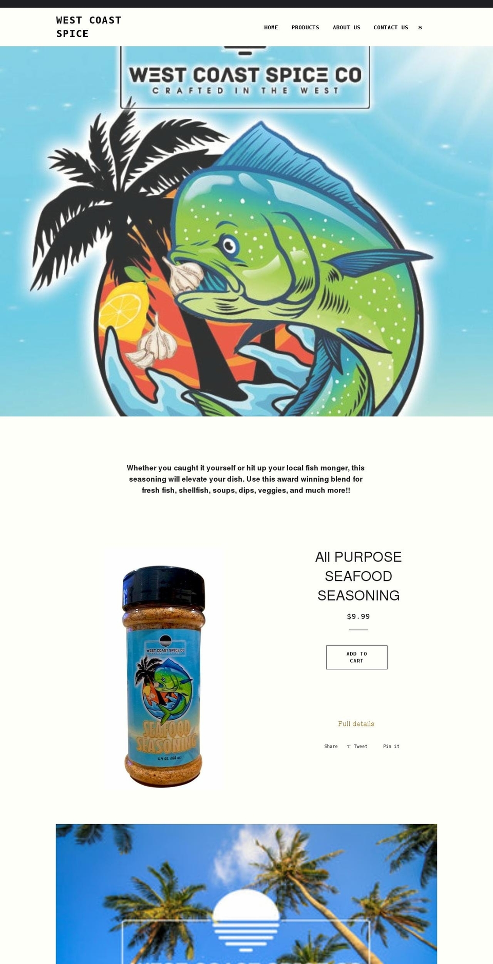 westcoastspice.com shopify website screenshot