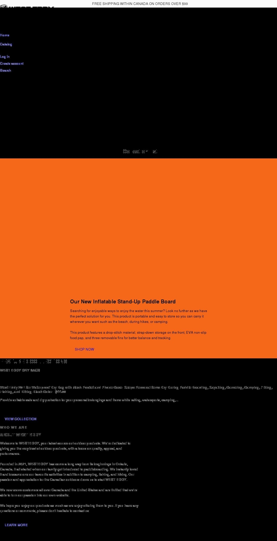 westeddy.com shopify website screenshot