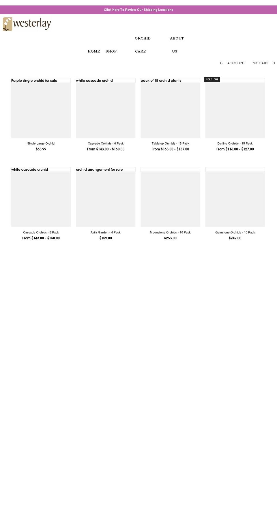 westerlay.com shopify website screenshot