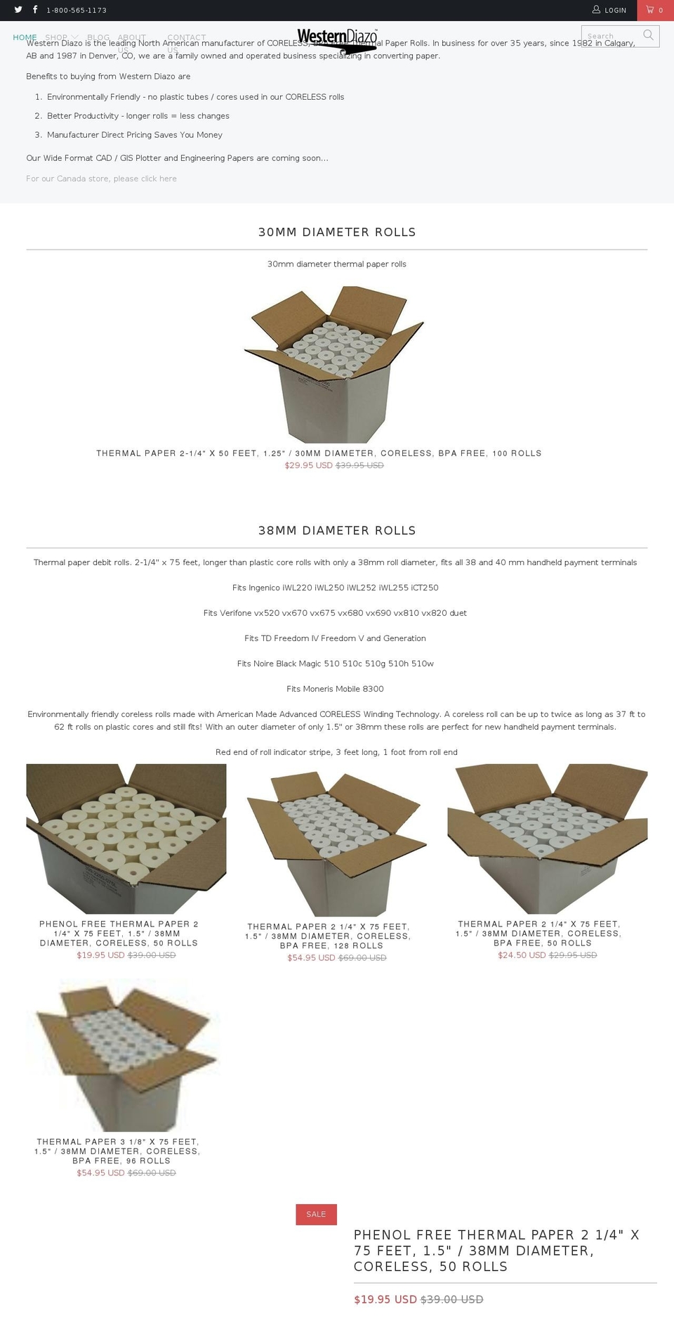 westerndiazo.com shopify website screenshot