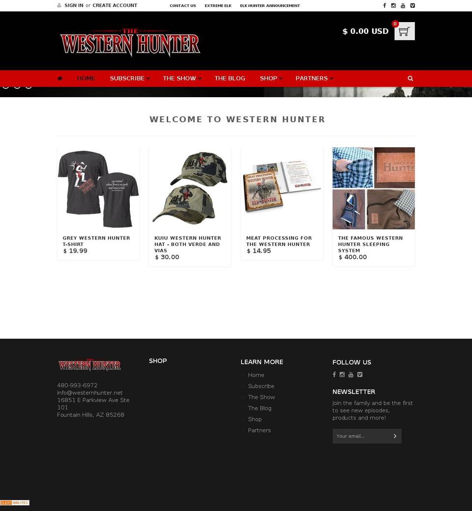 bright-theme-package Shopify theme site example westernhunter.co