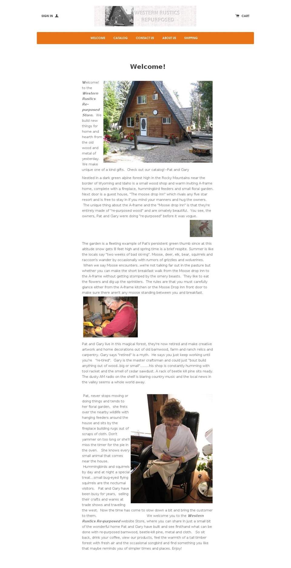 westernrusticsrepurposed.com shopify website screenshot