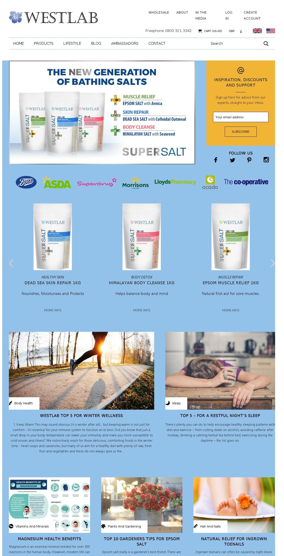 CWV - Potential New Theme Shopify theme site example westlabsalts.co.uk