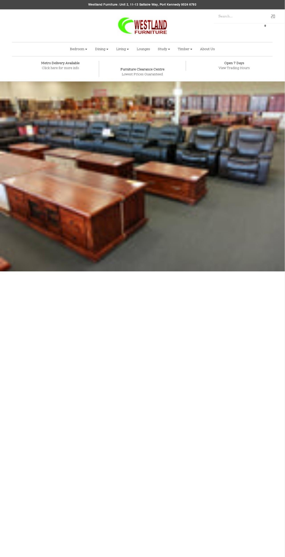 westlandfurniture.com.au shopify website screenshot