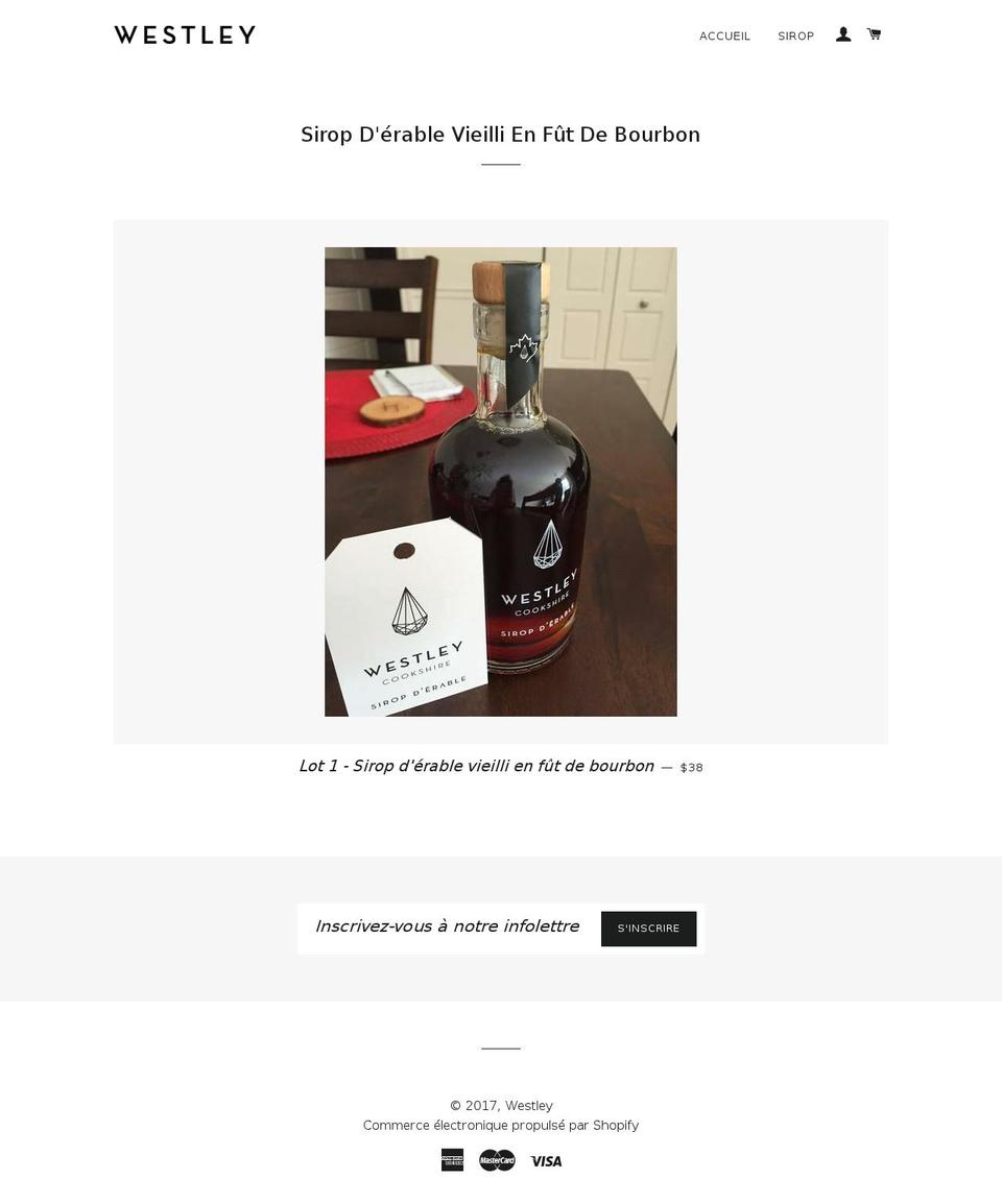 westley.co shopify website screenshot