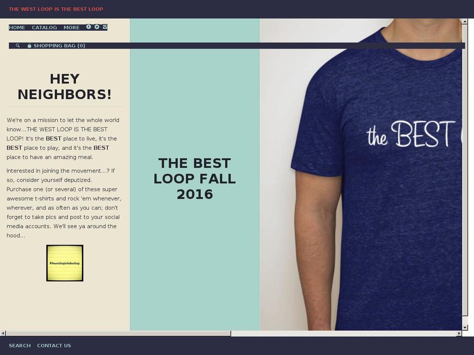 westloopisthebestloop.com shopify website screenshot