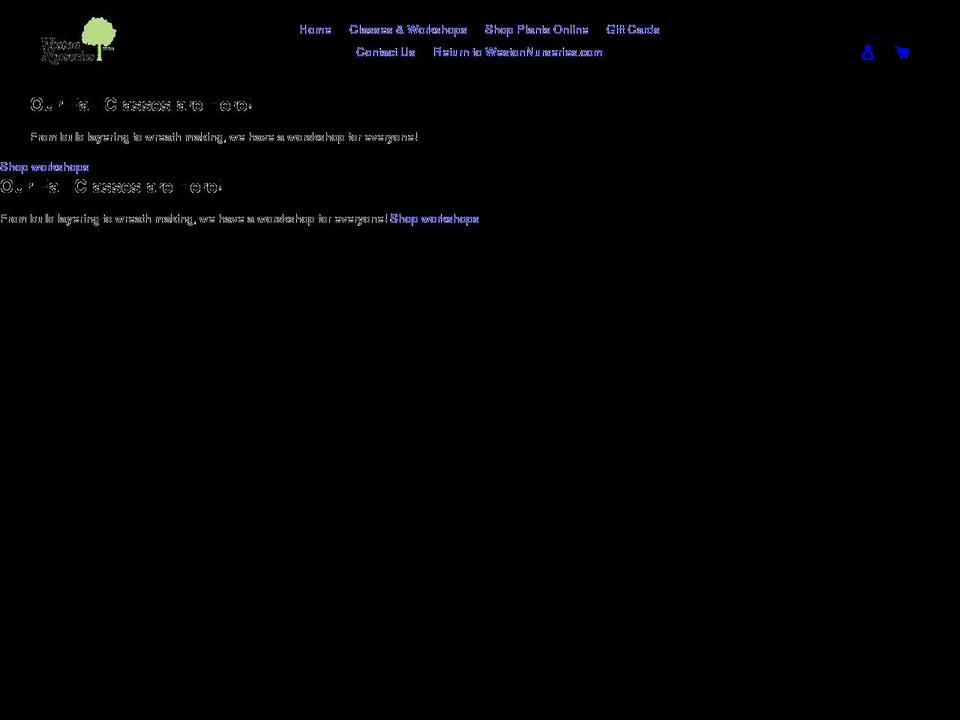 weston-nurseries.myshopify.com shopify website screenshot