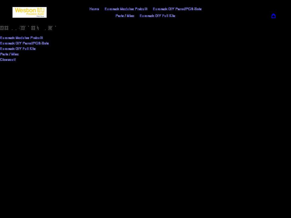 weston-precision-audio.myshopify.com shopify website screenshot