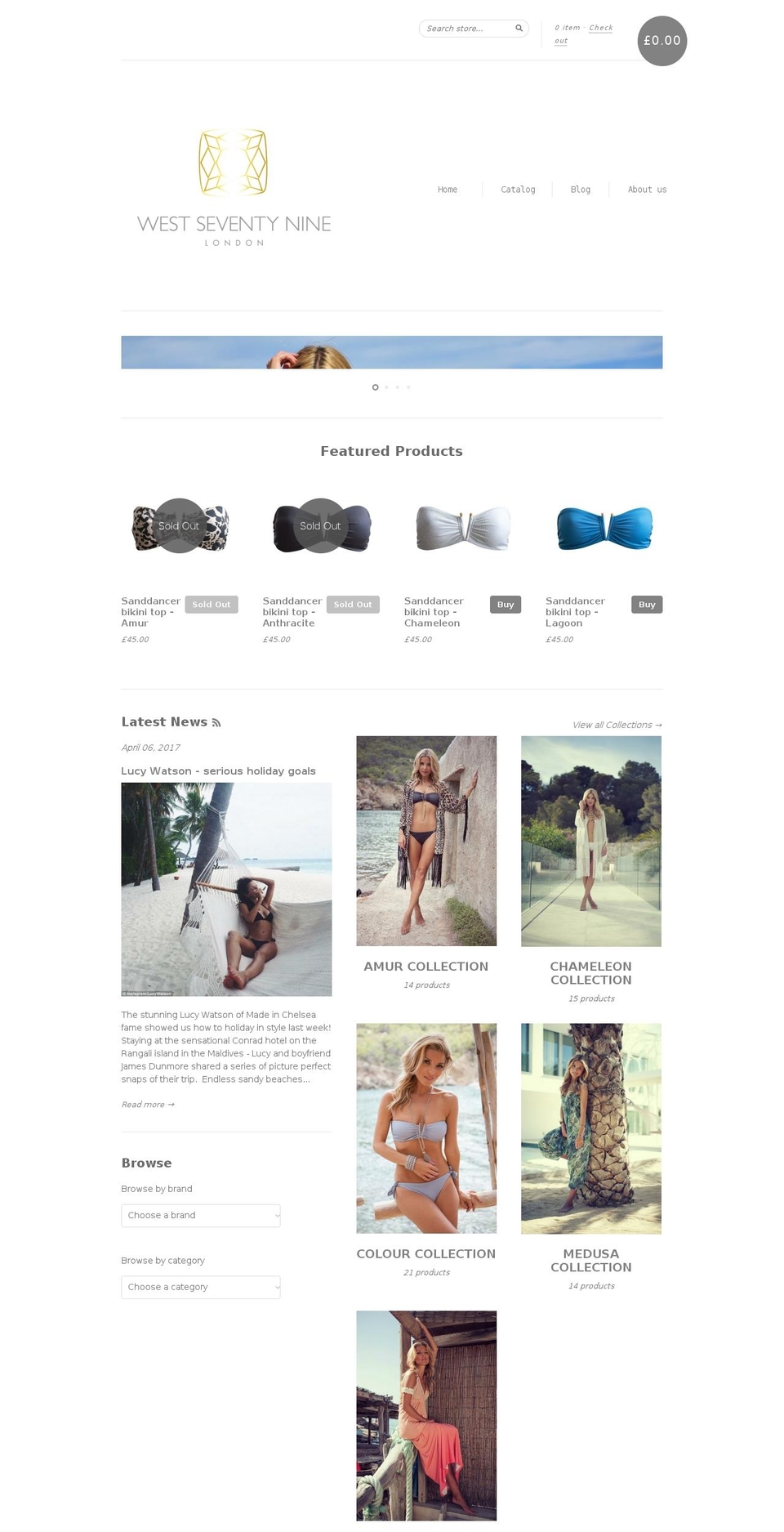 westseventynine.com shopify website screenshot