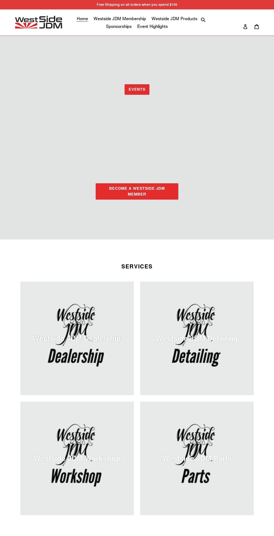 westsidejdm.org shopify website screenshot