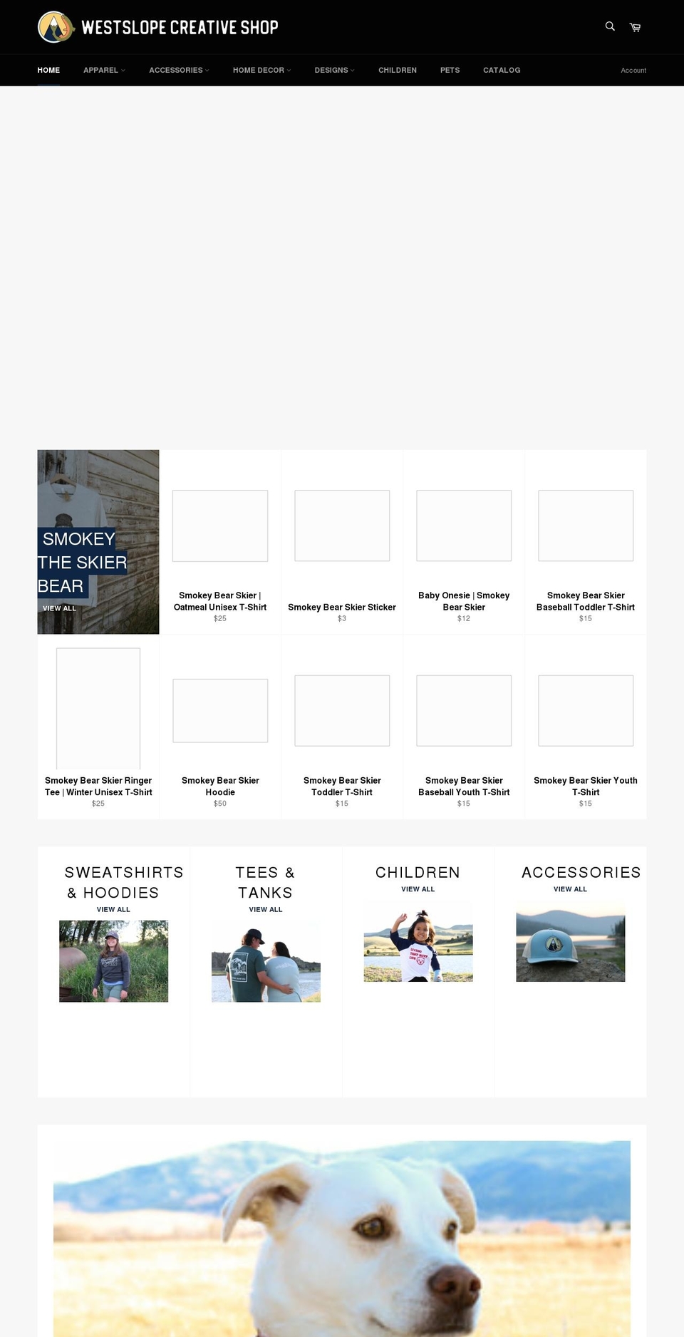 westslopecreativeshop.com shopify website screenshot