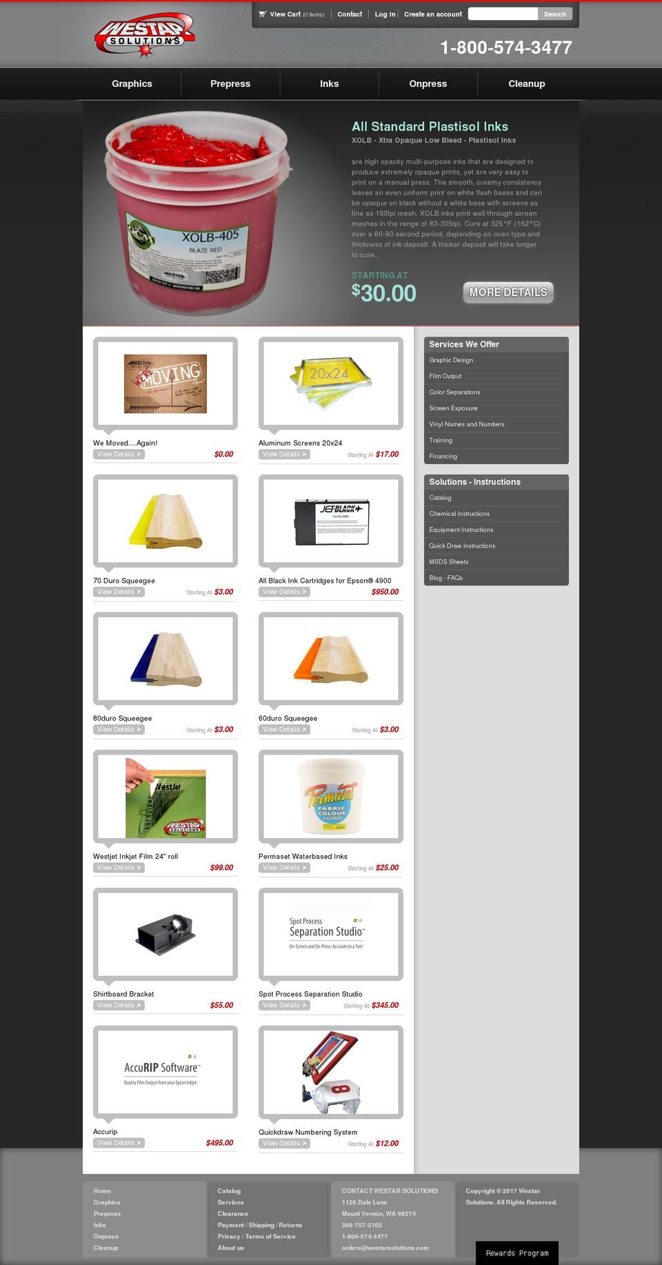 weststarsolutions.com shopify website screenshot