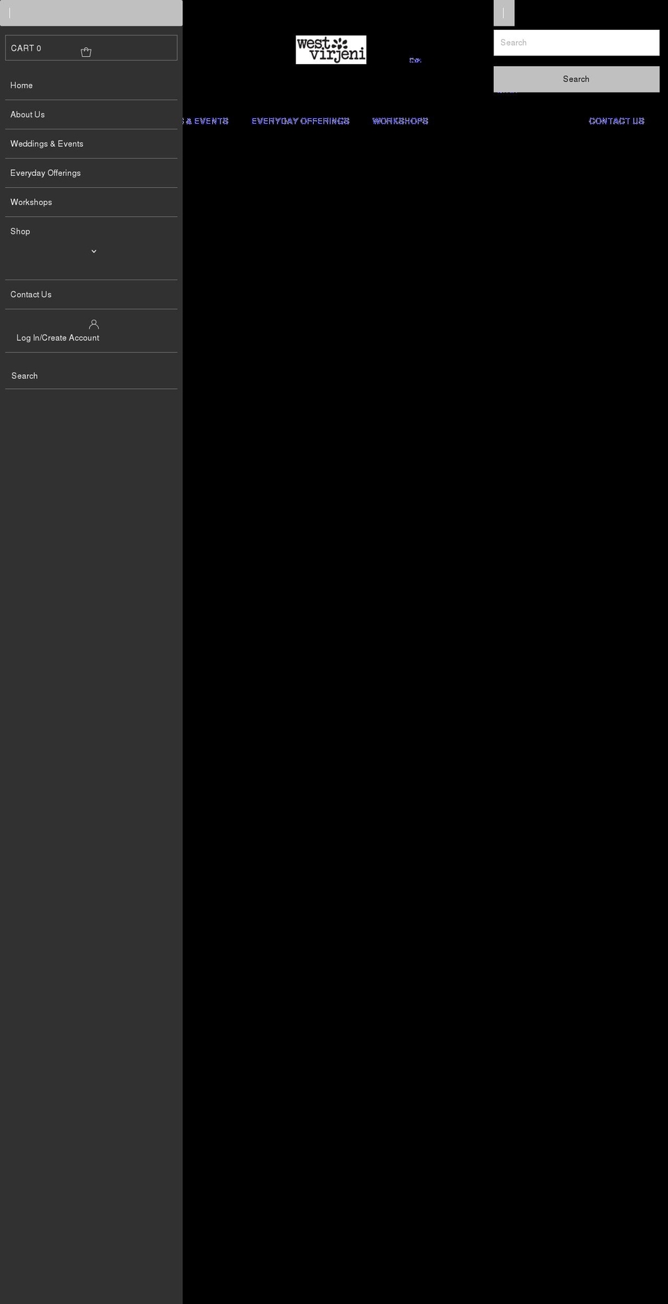 westvirjeni.com shopify website screenshot